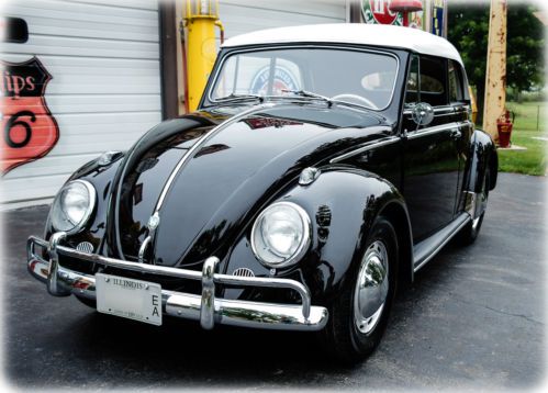 1958 volkswagen beetle convertible - fully restored all original classic vw