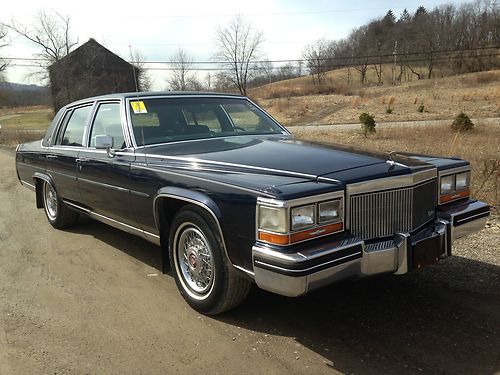Purchase Used 1989 Cadillac Fleetwood Brougham No Reserve In