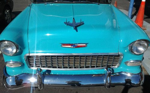 Sweet 1955 chevrolet sedan*350 v8*3 speed auto*power leather seating*