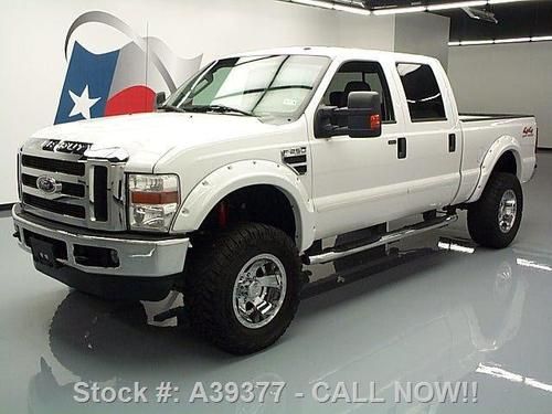 2009 ford f-250 crew 4x4 lifted leather side steps 38k! texas direct auto