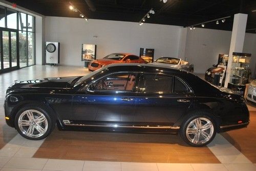 12 bentley mulsanne dk sapphire with saddle-0.4% avail for 60 mths wac