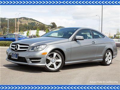 2012 c250 coupe: certified pre-owned at mercedes dealer, navigation, low miles