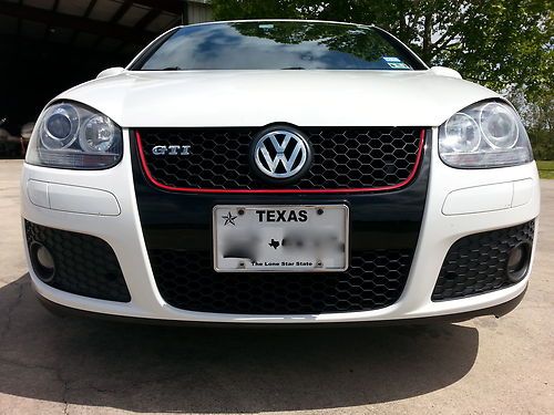 2006 candy white vw gti 2.0l turbo 6 speed 1 owner clean carfax leather sunroof