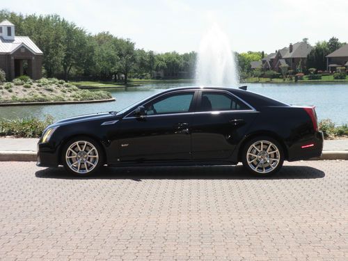 2009 cadillac cts-v black with chrome wheels and all options
