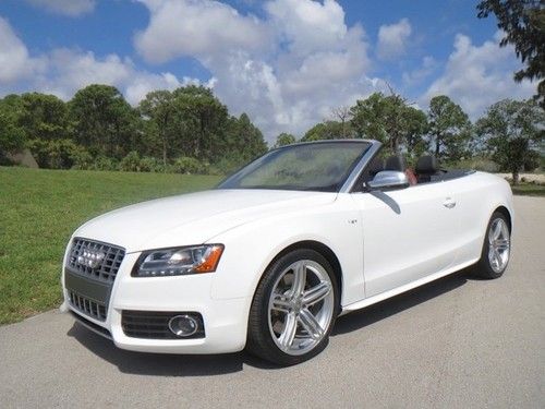 11 white s-5 only 15k miles cabriolet supercharged warranty many options loaded