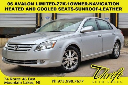 06 avalon limited-27k-1owner-navigation-heated and cooled seats-sunroof-leather