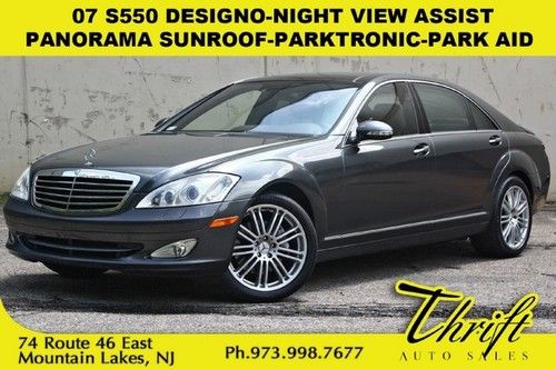 07 s550 designo edition-night view assist-panorama sunroof-parktronic-park aid