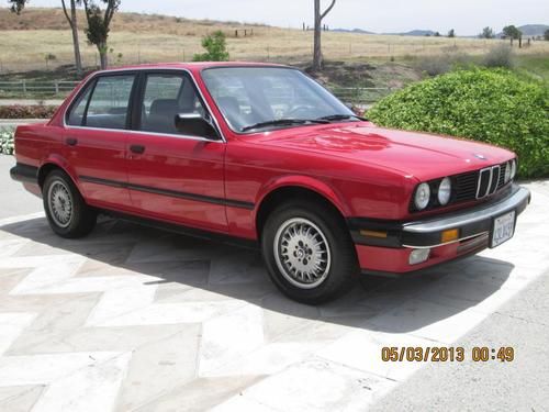 1988 bmw 325 red auto 4 door 105k miles looks+runs+drives excellent must see!