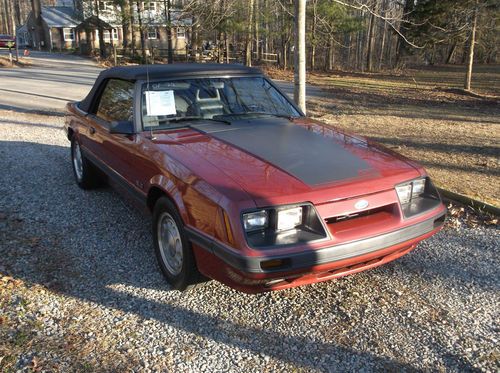 1985 mustang gt convertible with 18395 miles