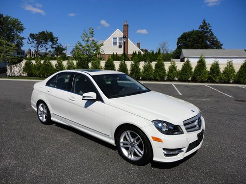 2012 c300 4matic mercedes salvage rebuilt repairable fully loaded