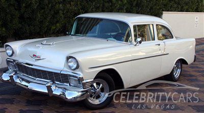 1956 chevy two door coupe ( post ) 150 custom restored 350 v8 a/t