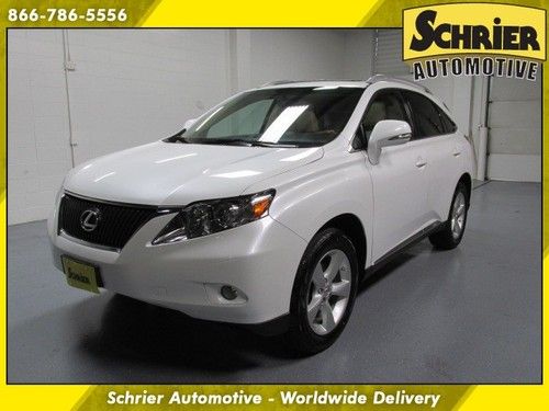 2010 lexus rx 350 awd white back up cam aux sunroof luggage rack 1 owner warrant