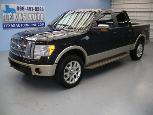 We finance!!!  2010 ford f-150 king ranch 4x4 heated leather roof nav texas auto