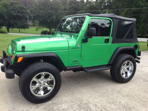 2004 jeep wrangler sport 4.0l, 5 spd, a/c, very clean undercarriage!!! must see