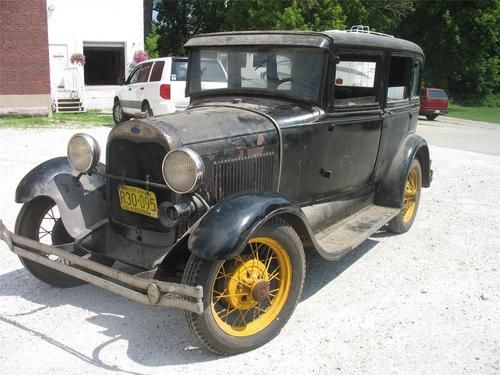 Vintage 1930 ford model a sedan original 4 door survivor car driver condition