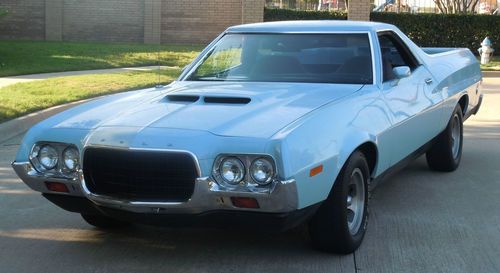1972 ford ranchero gt 351 cleveland "q" code factory ac