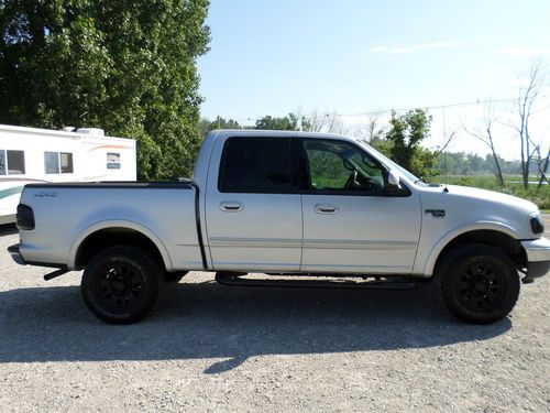 2001 ford f150 xlt 4x4 5.4l supercrew one owner!!! clean carfax!!! no reserve!!!