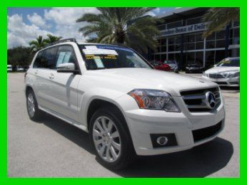 12 certified white glk-350 3.5l v6 suv *19 inch alloy wheels *side airbags *fl