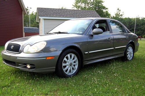 One owner 2002 hyundai sonata gls, high miles, runs well,clean in and out, cd