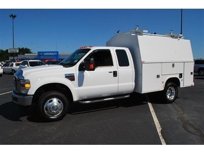 Low reserve 2008 f-350 ext cab utility box diesel 6.4l 4x4 auto over $65k new