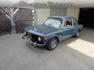 1973 blue!bmw 2002 4 speed very little rust collector runs and drves