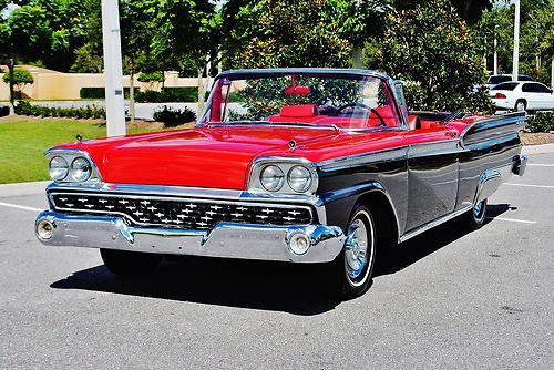 Fully restored 1959 ford fairlane 500 galaxie sunliner convertible ( no reserve)