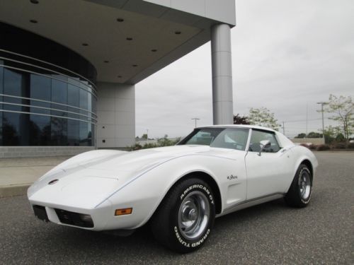 1974 chevrolet corvette stingray coupe only 72k miles white rare find
