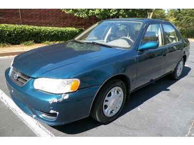 2001 toyota corolla southern owned leather seats sunroof gas saver no reserve