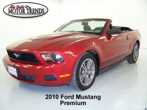 2010 premium convertible leather sync shaker sound media ford mustang 47k