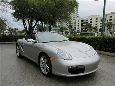 Arctic silver porsche boxster cocoa power top and leather