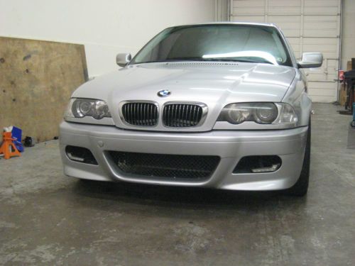 2000 bmw 323ci sport package e46 titanium silver 5 speed manual leather sunroof