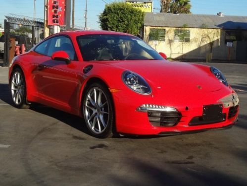 2013 porsche 911 carrera coupe damaged salvage only 3k miles loaded sports coupe
