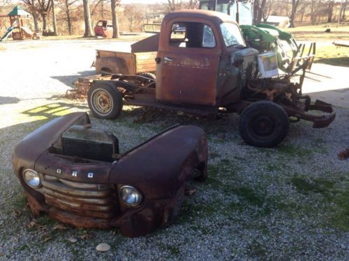 1949 ford f-1 pickup, recent barn find, missouri truck