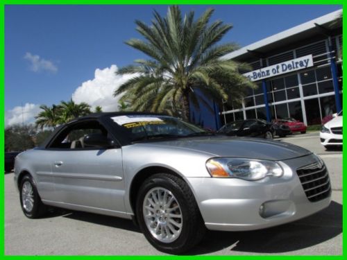 05 silver touring limited 2.7l v6 convertible *leather &amp; suede *traction control