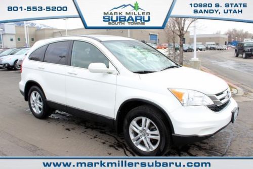 Ex-l, 2.4l white, awd, auto, 1 owner, xm radio, leather, moonroof, heated seats