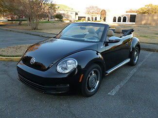 Beautiful black 2013 vw beetle convertible in memphis,tn 4,400 miles -44pix-