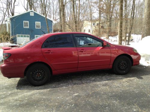 2003 toyota corolla red - 83k miles in great condition!