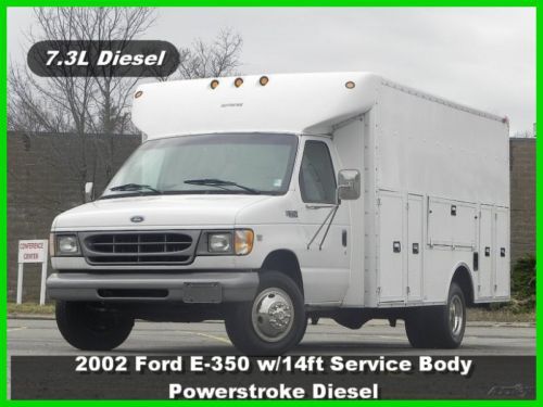 2002 ford e-350 cutaway van drw 14ft supreme utility 7.3l power stroke diesel ac