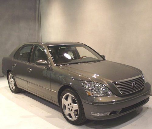 2006 06 lexus ls430 sedan grey/grey auto rwd w/nav 39k miles 1 owner cleancarfax