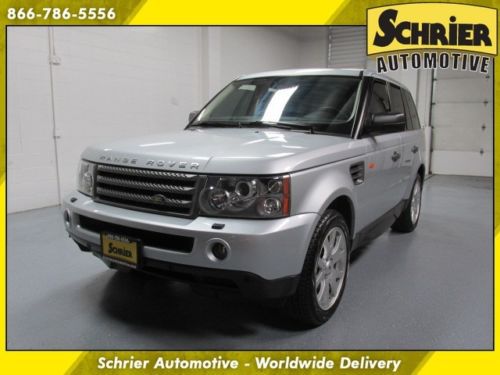 08 land rover range rover hse silver 4x4 luxury package rear dvd navi