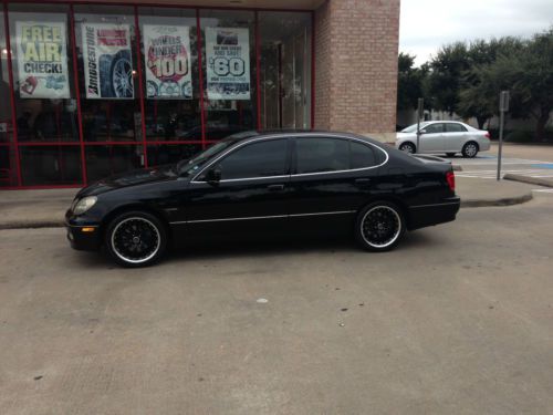 Well maintained 2004 lexus gs sport black with basketball color interior