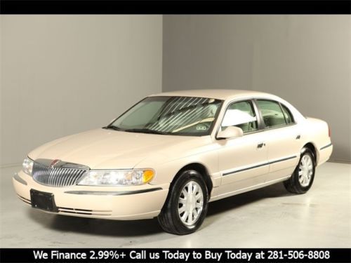 2000 lincoln continental 60k miles pearl white on tan leather wood alloys 1owner