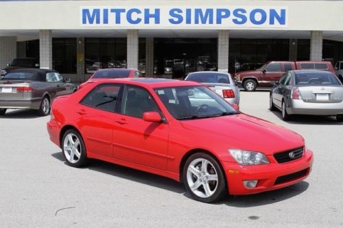 2004 lexus is 300 totally loaded great carfax bright red 1-owner