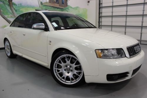 2005 audi s4 quattro, 62k mi, white, nav, prem pkg, shades, auto, every option