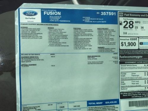 Buy new 2014 Ford Fusion SE in 3335 Commercial Way, Spring Hill