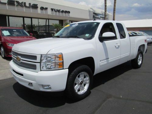 12 4x4 4wd white 5.3l v8 automatic miles:38k extended cab pickup truck one owner
