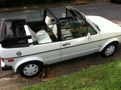 86 vw cabriolet  letting her go, no reserve. was daughter&#039;s car.  new top