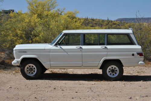 1967 jeep wagoneer, with 4&#034; lift kit, white, 327 v8, historic, classic, lifted
