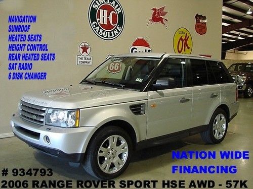 2006 range rover sport hse,awd,sunroof,nav,htd lth,19in whls,57k,we finance!!