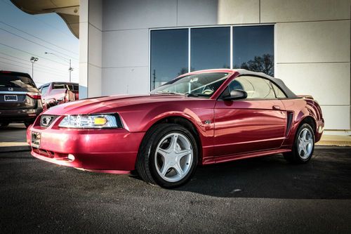 2000 ford mustang gt convertible leather red premium 5 speed automatic power sea
